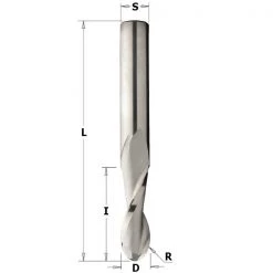 CMT Fraise à Rainurer Hélicoïdale 199.081.11 Fraise Hélicoïdale 8mm - Tige 8mm