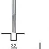Proxxon 29024 Fraise à Rainurer, Tige De 3,2 Mm