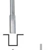Proxxon 29026 Fraise à Rainurer 4,3 Mm, Tige 3,2 Mm