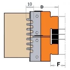 CMT Fraise à Disque 480.120.78 Fraise à Jointer Ajustable 130 Mm -Accessoires pour défonceuses Soldes 480 120 78 fraise a jointer ajustable 130 mm 2