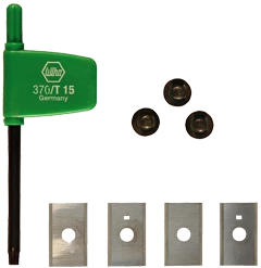 Festool Accessoires Fraise à Rainurer 491389 Plaquettes Réversibles HM-WP 50x5,5x1,1 (4x)