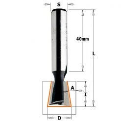 CMT Fraise à Queue D'arronde 523.140.11 Fraise à Queue D'aronde 14mm - Tige 10x40 - Droite