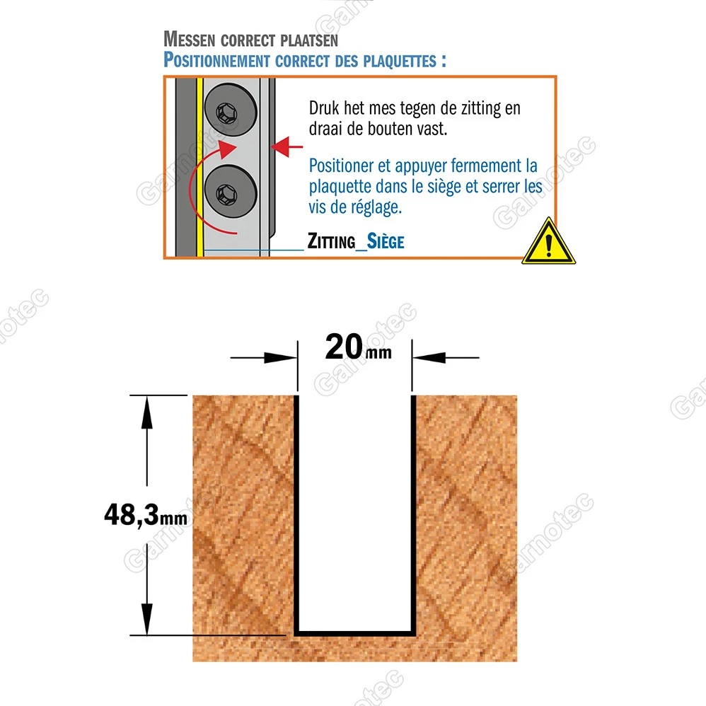 CMT Fraise Avec Plaquette Réversible 653.701.11 Fraise à Coupe Droite Avec Lames Remplaçables Z1+1 20 Mm X 111,5 Mm - Tige 20 Mm 2 CMT Fraise Avec Plaquette Réversible 653.701.11 Fraise à Coupe Droite Avec Lames Remplaçables Z1+1 20 Mm X 111,5 Mm - Tige 20 Mm – Image 2
