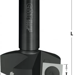 CMT Fraise à Surfacer 663.005.11 Fraise Platte Avec Couteaux WPL 38mm - Tige 12x60mm