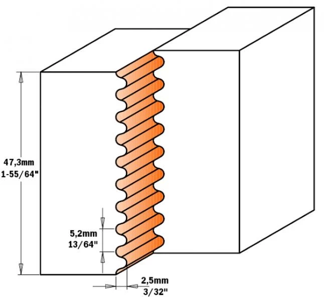 CMT Autres Fraises 694.008.40 Fraise à Jointer 105x40 2 CMT Autres Fraises 694.008.40 Fraise à Jointer 105x40 – Image 2