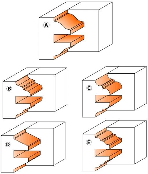 CMT Fraise à Profiler 694.015.40 Double Fraise à Profil Et Contre-profil 147x40 2 CMT Fraise à Profiler 694.015.40 Double Fraise à Profil Et Contre-profil 147x40 – Image 2