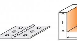 CMT Fraise à Rainurer 702.160.11 16 Mm Fraise à Feuillure Et à Arête Avec Coupe Angulaire Ouverte, Tige 6 Mm