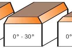 CMT Fraise à Queue D'arronde 721.030.11 12 Mm Fraise à Chanfreiner Avec Coupes Combinées - Tige 6 Mm