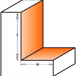 CMT Fraise à Feuillurer 735.350.11 Fraise à Affleurer + Roulement 34,9 X 12,7 Mm Tige 6 Mm