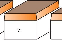 CMT Fraise Pour Affleureuse 742.095.11 Fraise à Bord Droit Sans Roulement 0° Tige 6 Mm