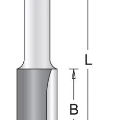 HIKOKI Accessoires Fraise à Rainurer 754145 Fraises à Rainurer Avec 2 Tranchants 20 X 32 X 73 Mm Tige 12mm 1 Pièce