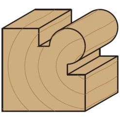 CMT Fraise à Profiler 761.064.11 Fraise à Profil Avec Roulement - Perle R=6,35 - Tige 6mm -Accessoires pour défonceuses Soldes 761 064 11 fraise a profil avec roulement perle r 6 35 tige 6mm 2