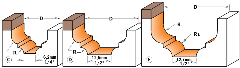 CMT Fraise à Profiler 765.30111B Fraise à Profil Classique Avec Roulement - Tige 6 Mm 2 CMT Fraise à Profiler 765.30111B Fraise à Profil Classique Avec Roulement - Tige 6 Mm – Image 2