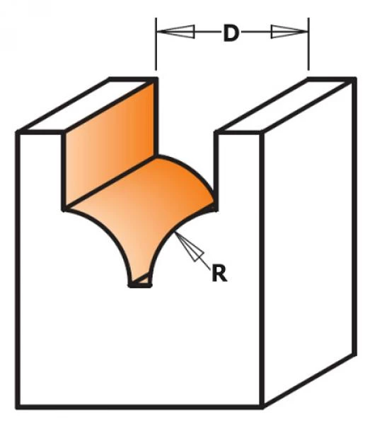 CMT Fraise à Profiler 765.402.11 Fraise à Profil Classique 10x10x50 - Tige 6mm 2 CMT Fraise à Profiler 765.402.11 Fraise à Profil Classique 10x10x50 - Tige 6mm – Image 2