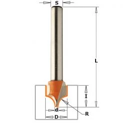 CMT Fraise à Profiler 765.402.11 Fraise à Profil Classique 10x10x50 - Tige 6mm