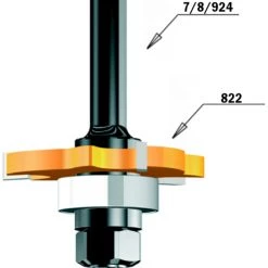CMT Fraise à Disque 822.320.11 2 Mm Fraise Circulaire à Rainurer Sans Broche