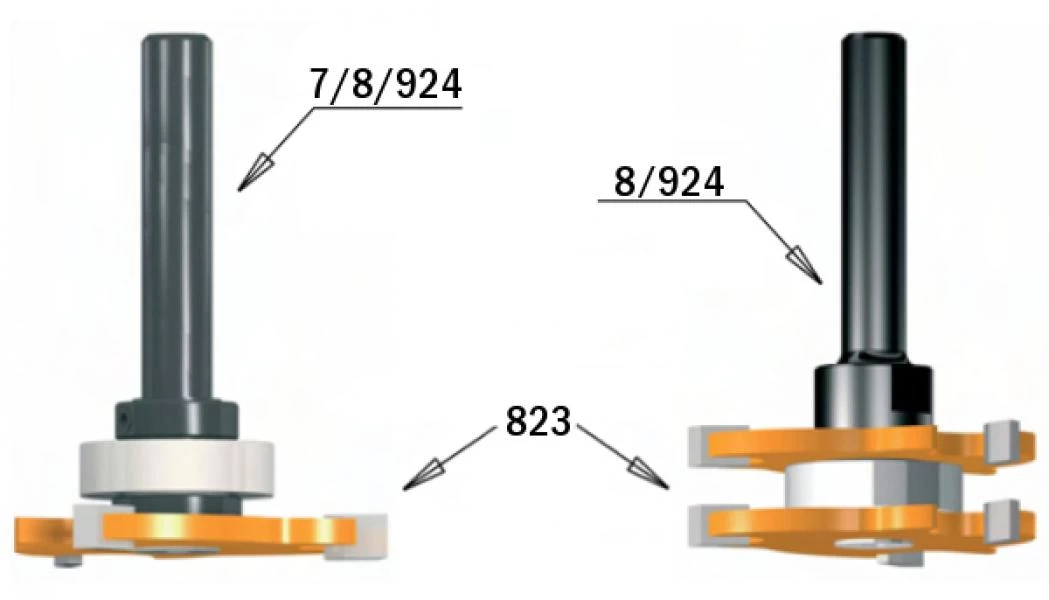 CMT Fraise à Disque 823.330.11 Fraise Circulaire Avec Support Conique 47,6x3 - Tige 8 2 CMT Fraise à Disque 823.330.11 Fraise Circulaire Avec Support Conique 47,6x3 - Tige 8 – Image 2