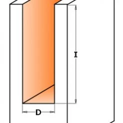 CMT 912.622.11 12 Mm Fraise à Rainurer Avec Têtes De Coupe Droites Version Extra Longue - Tige 12 Mm