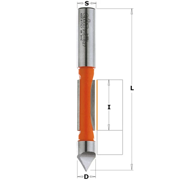 CMT Fraise à Rainurer En V 916.080.11 Fraise à Affleurer Et Percer Avec Roulement De Guidage - Tige 8 Mm 2 CMT Fraise à Rainurer En V 916.080.11 Fraise à Affleurer Et Percer Avec Roulement De Guidage - Tige 8 Mm – Image 2