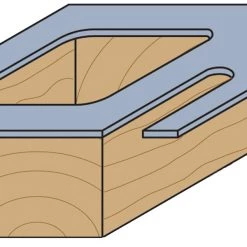 CMT Fraise à Rainurer En V 916.627.11 Fraise De Perçage Et Finition Avec Guidage - Tige 12 Mm