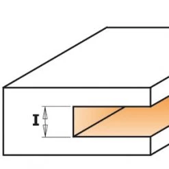 CMT Fraise à Disque 922.01611B 3 Mm Fraise Circulaire à Rainurer Avec Roulement Broche - Tige 12 Mm