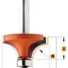 CMT Fraise à Moulurer 938.160.11 Fraise à Rayon Concave (sans Rebord) R=1,6 Avec Roulement De Guidage 15,9 X 12,7 Mm Tige 8 Mm