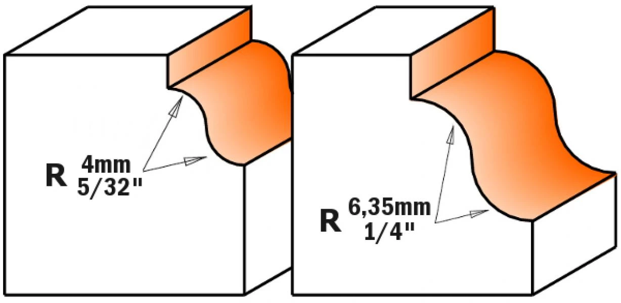 CMT Fraise à Profiler 940.770.11 Fraise à Profil Avec Un Roulement De Guidage Ondulé 28,7x11,5 R=4 - Tige 12mm 2 CMT Fraise à Profiler 940.770.11 Fraise à Profil Avec Un Roulement De Guidage Ondulé 28,7x11,5 R=4 - Tige 12mm – Image 2