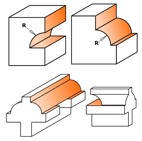 CMT Autres Fraises 955.302.11 Set De Fraises à Bois Croisé Avec Roulement De Guidage - Tige 31,75 Mm - Tige 8 Mm 2 CMT Autres Fraises 955.302.11 Set De Fraises à Bois Croisé Avec Roulement De Guidage - Tige 31,75 Mm - Tige 8 Mm – Image 2