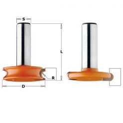 CMT Autres Fraises 955.701.11 Jeu Pour Les Inserts Rotatifs - Tige 12 Mm