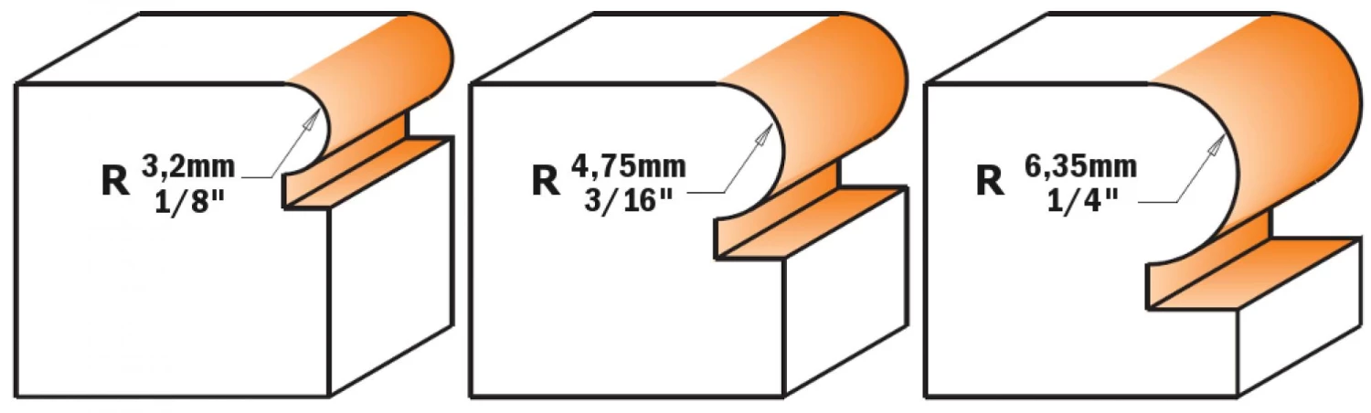 CMT Fraise à Profiler 961.048.11 Fraise à Profil Avec Roulement - Perle R=4,75 - Tige 8mm 2 CMT Fraise à Profiler 961.048.11 Fraise à Profil Avec Roulement - Perle R=4,75 - Tige 8mm – Image 2