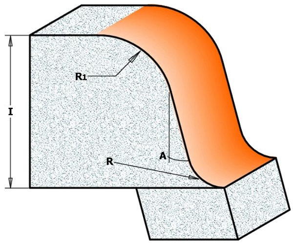 CMT Fraise Corian 980.542.11 Fraise à Chanfreiner Corian R6,35-12,7 Avec Roulement 15° - Tige 12 Mm 1 CMT Fraise Corian 980.542.11 Fraise à Chanfreiner Corian R6,35-12,7 Avec Roulement 15° - Tige 12 Mm