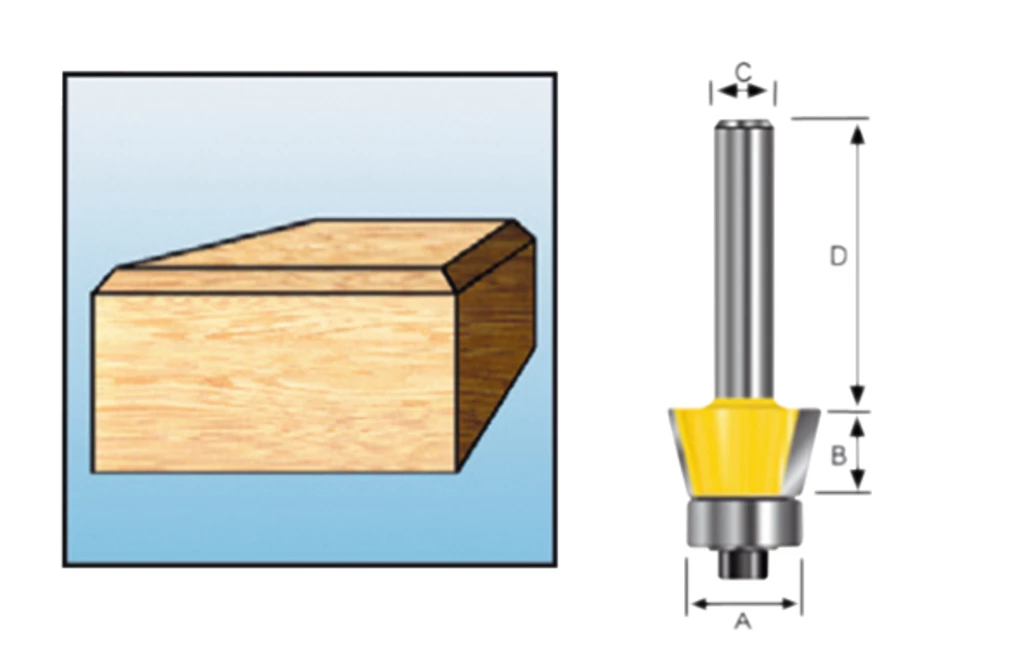 Makita Accessoires Fraise Pour Affleureuse D-10615 Fraise à Chanfreiner Couche 22gr S8 2 Makita Accessoires Fraise Pour Affleureuse D-10615 Fraise à Chanfreiner Couche 22gr S8 – Image 2