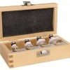 Makita Accessoires Fraise à Arrondir D-53534 Jeu De Fraises Pour Arrondir Les Angles Avec Tige à Roulement à Billes Diamètre 8 Mm 4 Pièces Dans Une Mallette En Bois