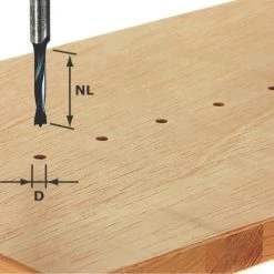 Festool Accessoires Fraise à Forer / D'encastrement / Hélicoïdale Foret Pour Chevilles HW S8 D6/30 Z 491067