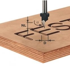 Festool Accessoires Fraise à Rainurer Fraise à Graver HS S8 D11/60° 491002