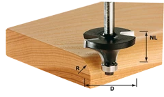 Festool Accessoires Fraise à Arrondir Fraise à Moulurer HW S8 D25,5/R6,35 KL 491013