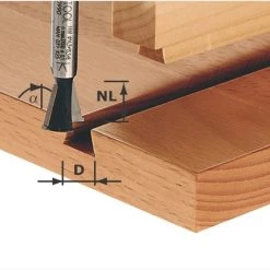 Festool Accessoires Fraise à Queue D'arronde Fraise à Queue D'aronde HW S8 D14,3/13,5/15° 490990