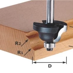 Festool Accessoires Fraise à Profiler Fraise Double Moulure HW S8 D31,7/R4/R4 491029