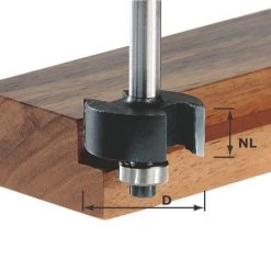 Festool Accessoires Fraise à Rainurer Fraises à Feuillurer HW S8 D31,7/NL 12,7 491022