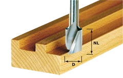 Festool Accessoires Fraise à Rainurer Hélicoïdale Fraises à Rainurer Hélicoïdale HW Spi S8 D8/25 490979