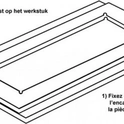 CMT Fraise à Graver RCS-006 Cadre Coin